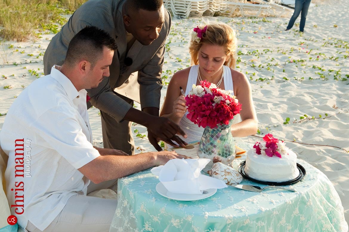 Turks & Caicos beach wedding
