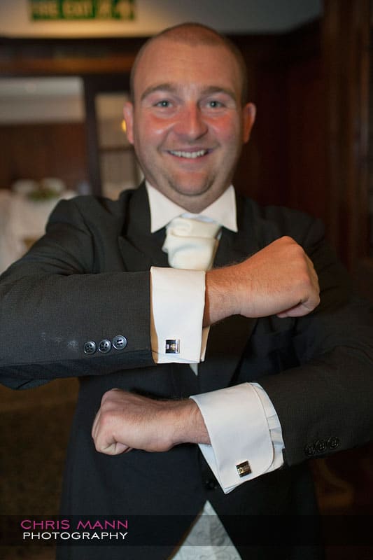 Paul and his cufflinks - photo by Chris Mann Photography Paul and his cufflinks - photo by Chris Mann Photography