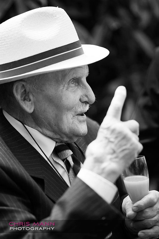 Grandad - Libby and Paul's wedding at Cisswood House - photo by Chris Mann Photography Grandad - Libby and Paul's wedding at Cisswood House - photo by Chris Mann Photography