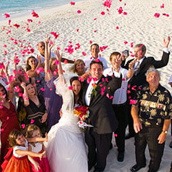 beach confetti throw