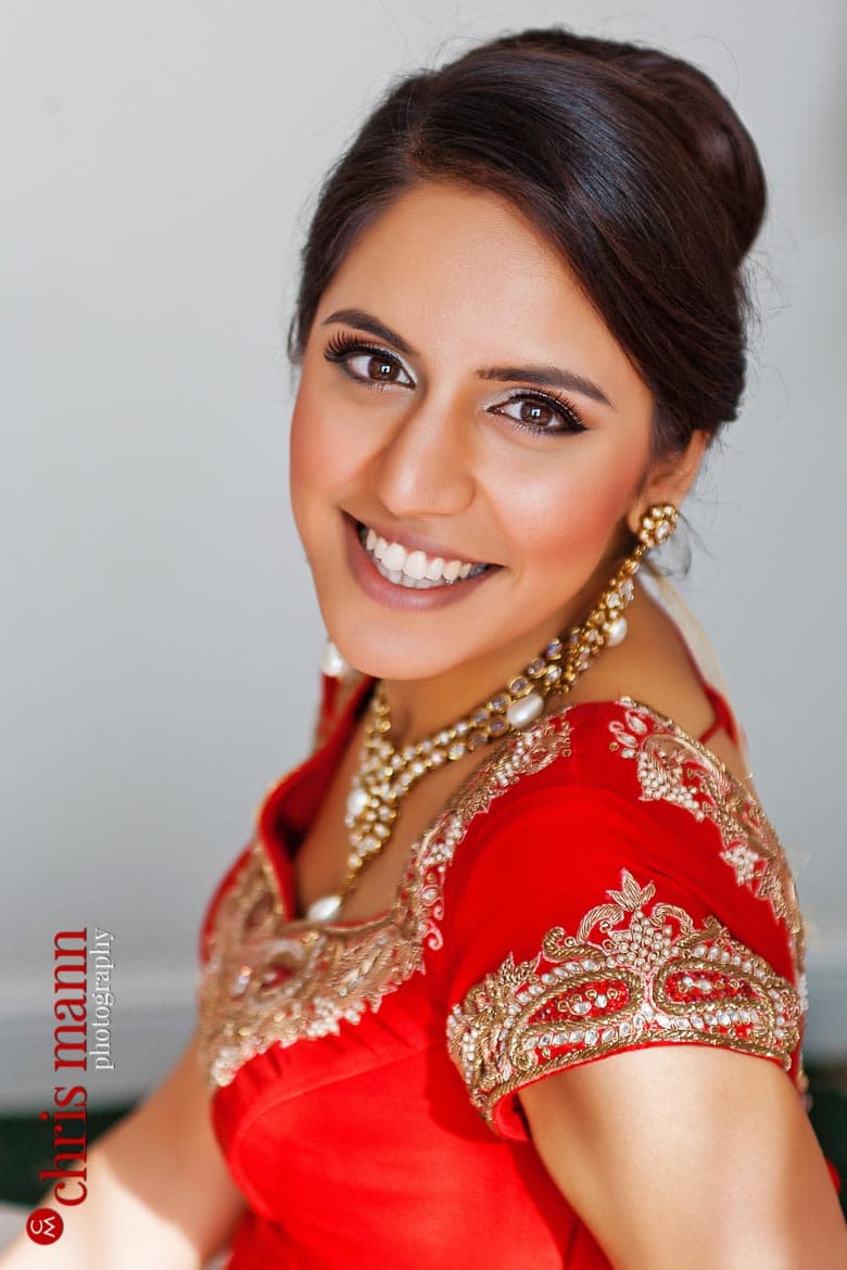 beautiful Sikh bride Harpreet pictured at home