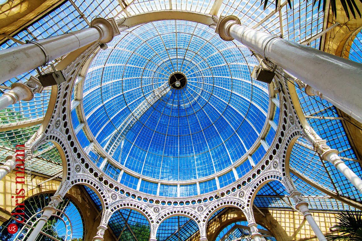 glass roof of Great Conservatory Syon Park London