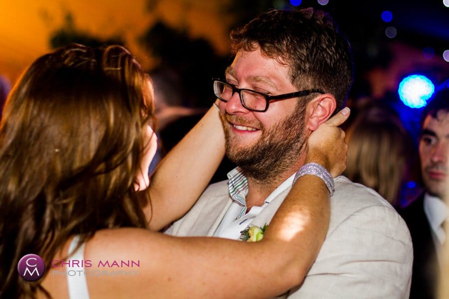 happy couple dancing wedding reception dancefloor