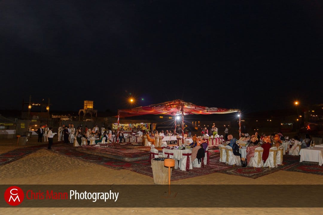night-time african wedding gets under way in Dubai