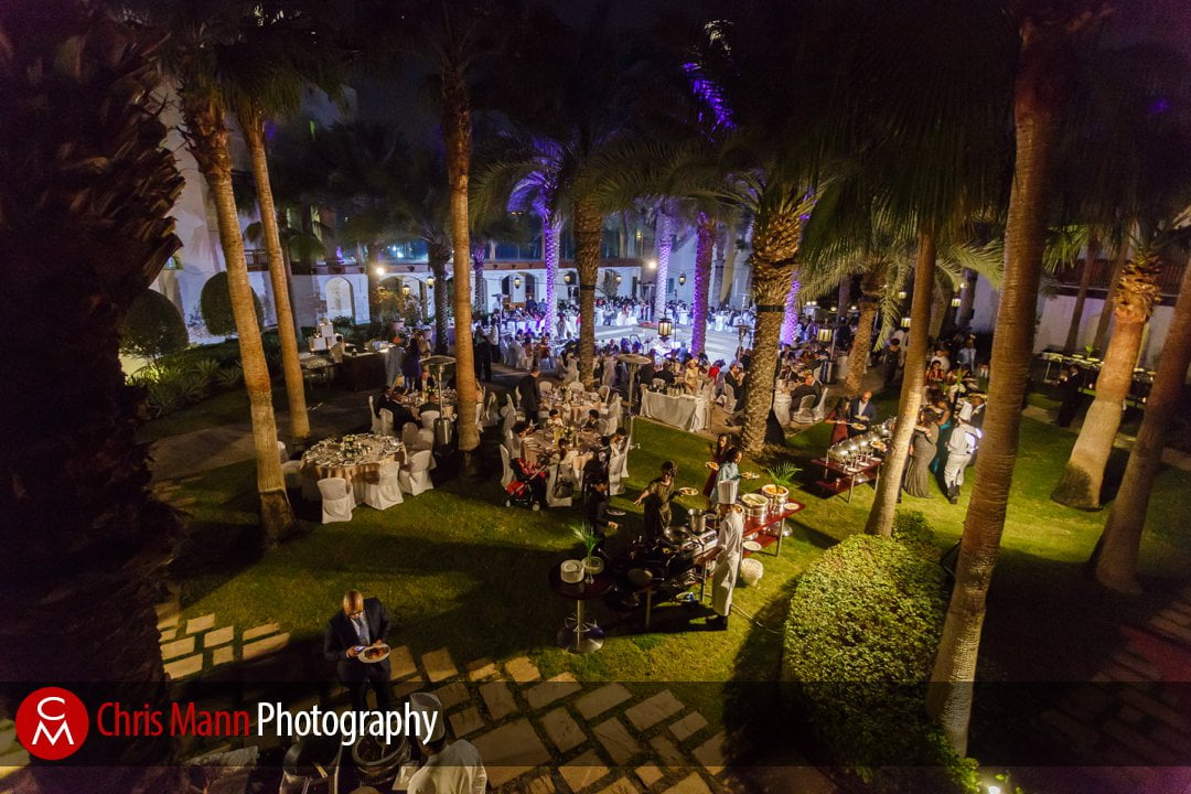 wedding breakfast in the Palm Garden Park Hyatt Dubai