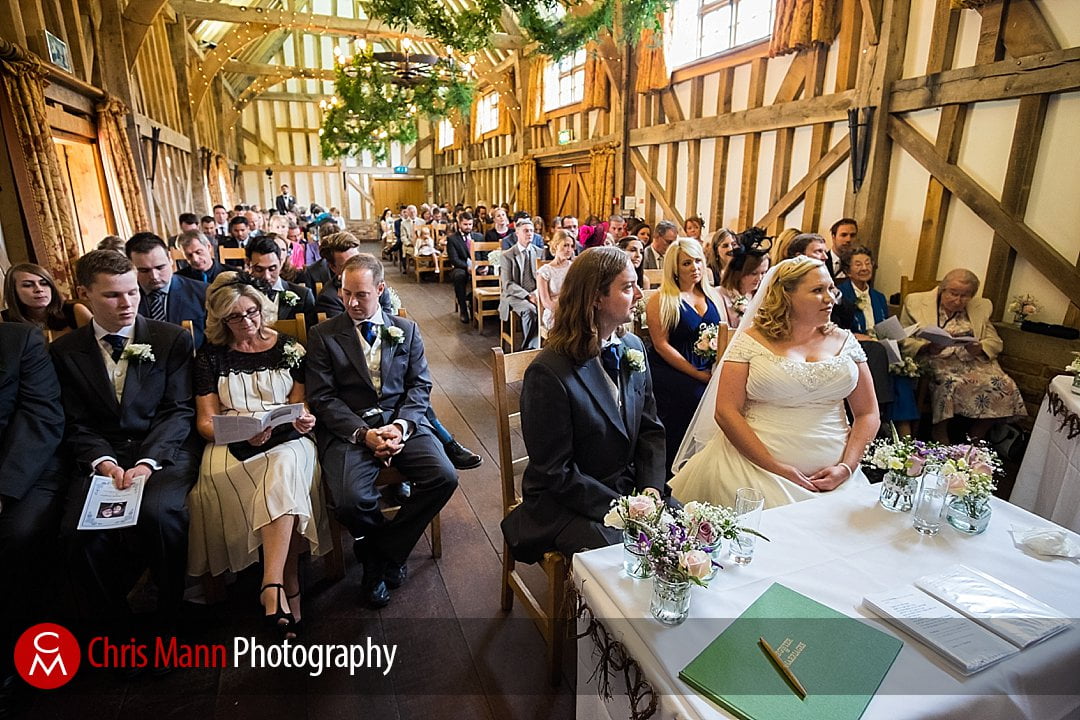 civil wedding ceremony Gate Street Barn