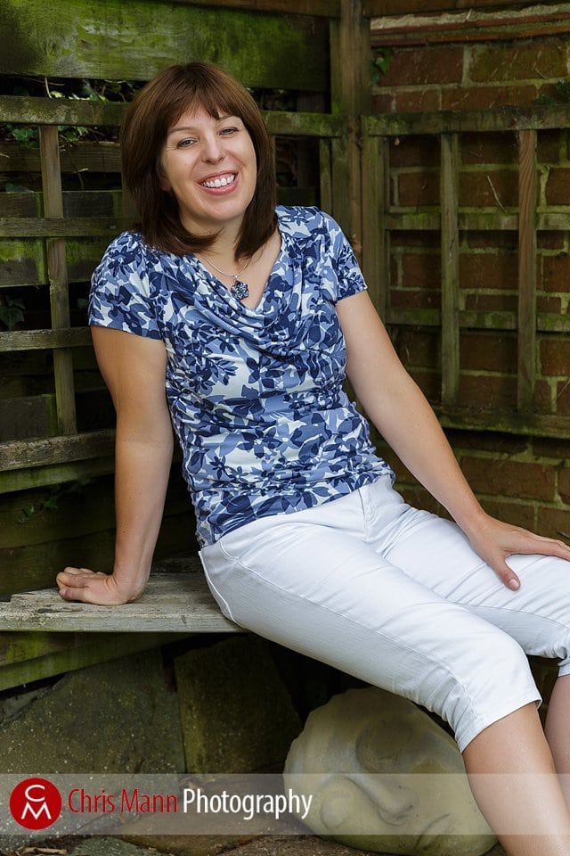 portrait photo in garden 