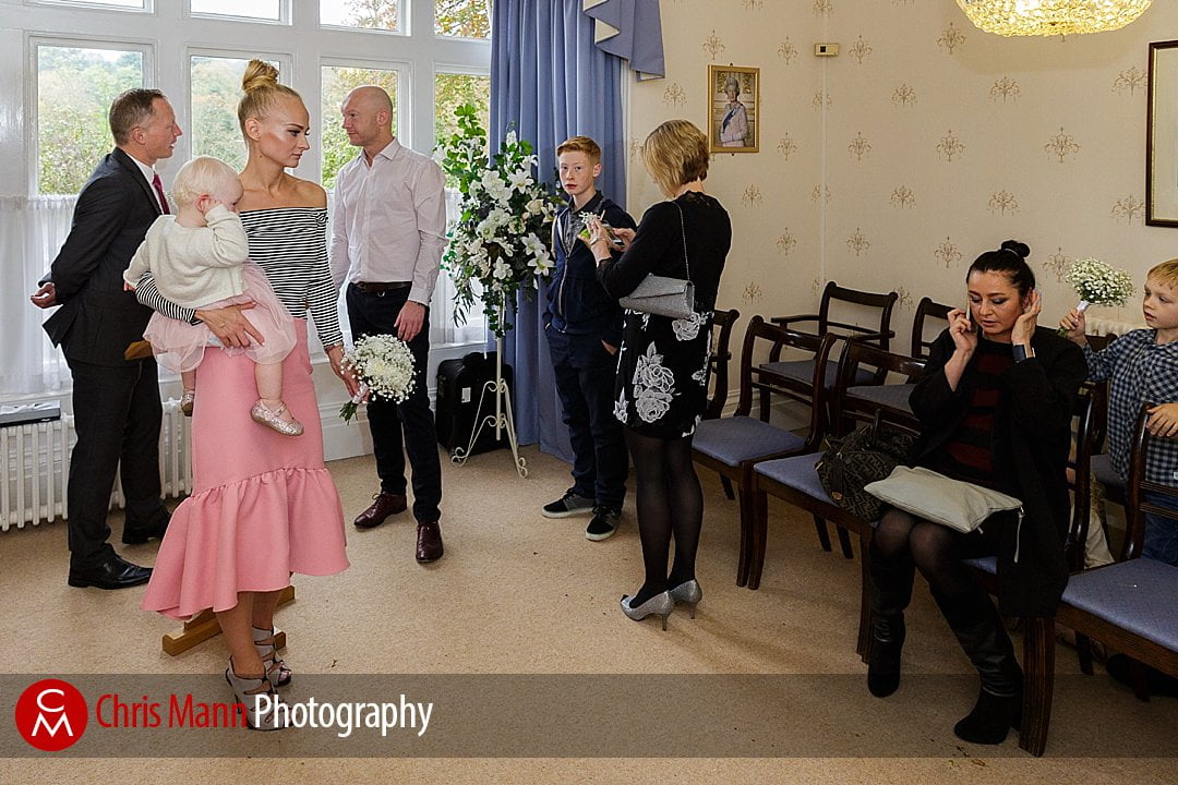 wedding at Guildford register office Artington House