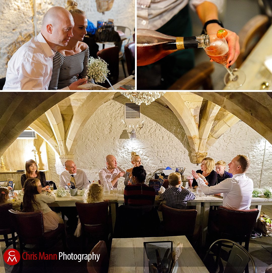 wedding reception Bill's Restaurant Guildford