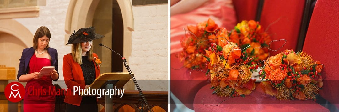 readings and flowers wedding St Ebbe's Oxford