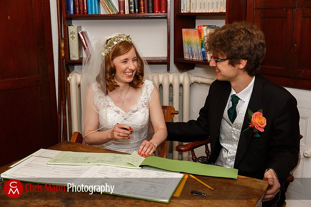 signing the register St Ebbe's Oxford