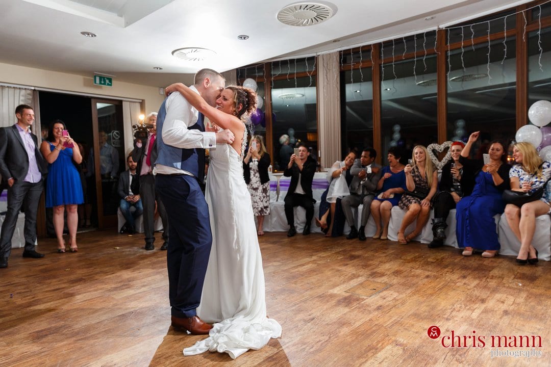 bride and groom first dance Surrey Downs Golf Club