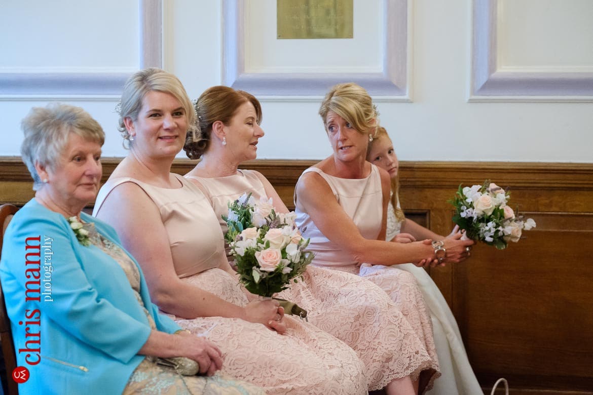 bridesmaids at Oxford Register Office Wedding