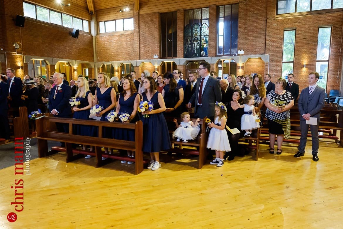 St Joseph's Church Guildford wedding congregation