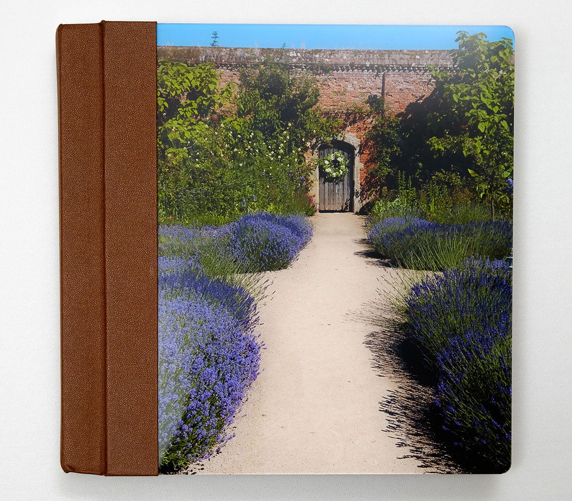 Book-bound full-page album with acrylic photo cover
