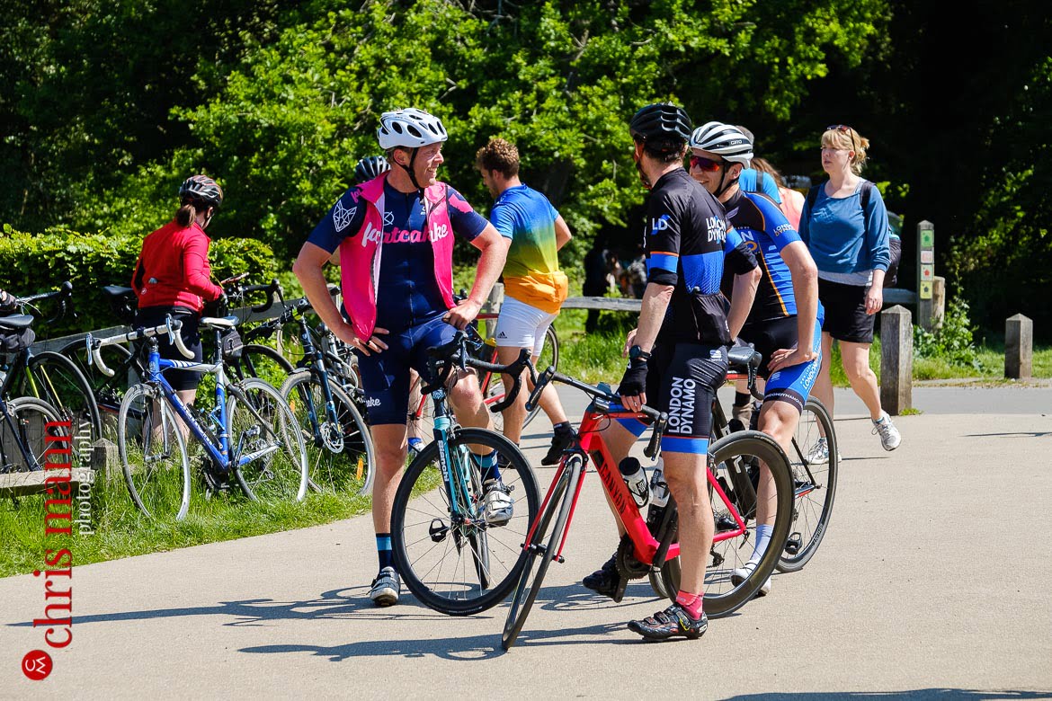 Box Hill National Trust cyclists summer ride relax and chat
